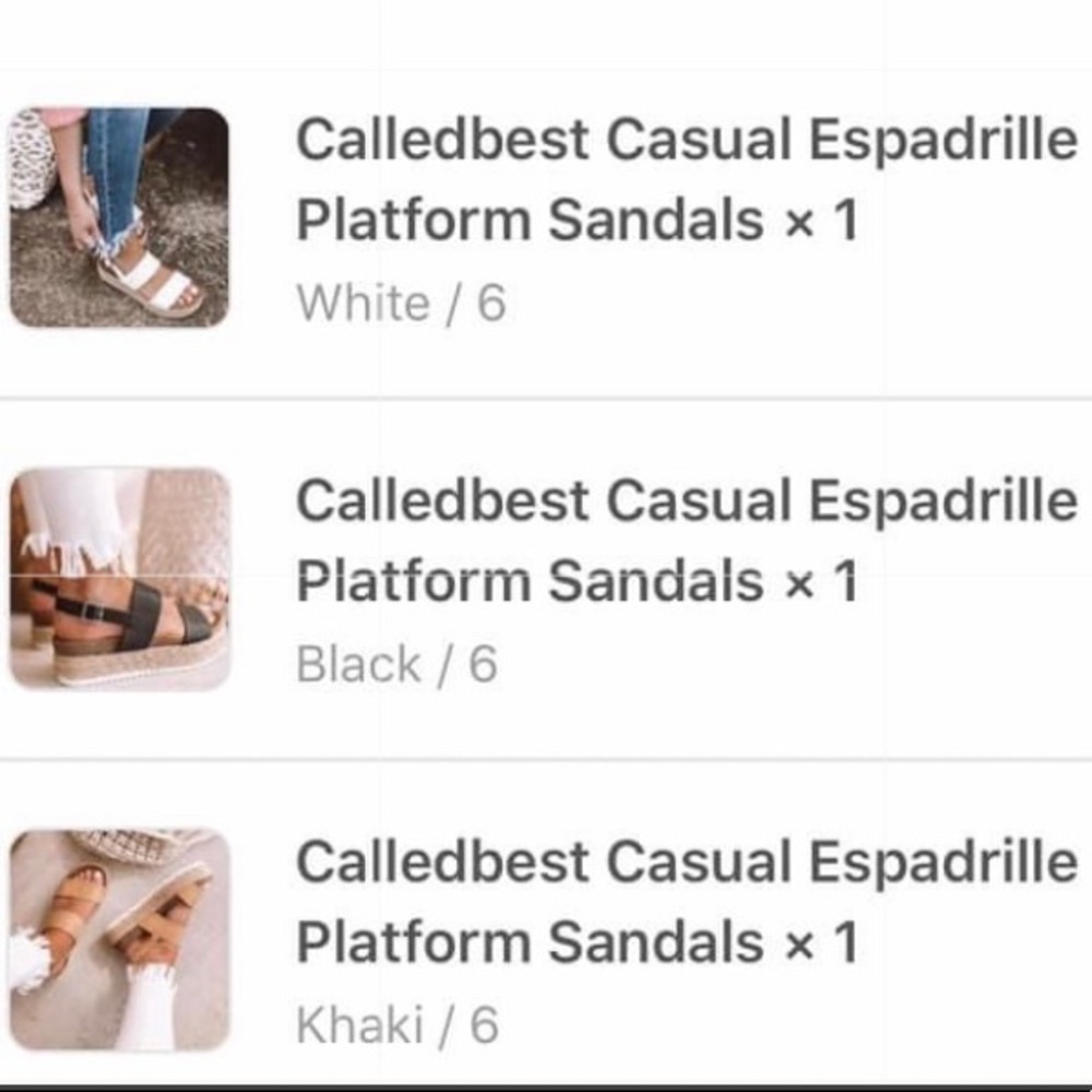 I’m selling 2 different kinds of shoes.